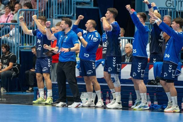 Partyk Rombel, Head Coach, PGE Wybrzeze Gdansk , , VfL Gummersbach vs. PGE Wybrzeze Gdansk, EHF European League, Men s, Matchday 1, 2026–2027 Season, September 29, 2026, Gummersbach, North Rhine-Westphalia, Germany Copyright: xkolbert-press MartinxWdziecznyx