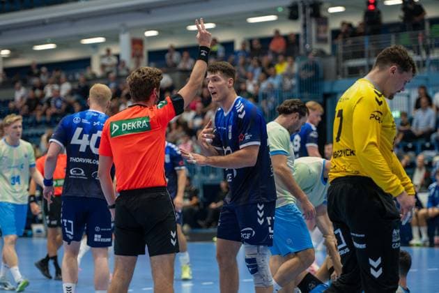 Wiktor Tomczak, Backcourt, PGE Wybrzeze Gdansk 30 , , VfL Gummersbach vs. PGE Wybrzeze Gdansk, EHF European League, Men s, Matchday 1, 2026–2027 Season, September 29, 2026, Gummersbach, North Rhine-Westphalia, Germany Copyright: xkolbert-press MartinxWdziecznyx
