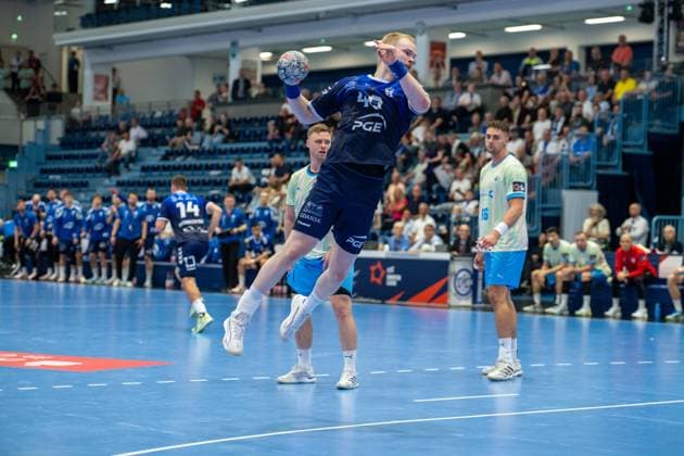 Tomasz Gebala, Backcourt, PGE Wybrzeze Gdansk 48 , , VfL Gummersbach vs. PGE Wybrzeze Gdansk, EHF European League, Men s, Matchday 1, 2026–2027 Season, September 29, 2026, Gummersbach, North Rhine-Westphalia, Germany Copyright: xkolbert-press MartinxWdziecznyx