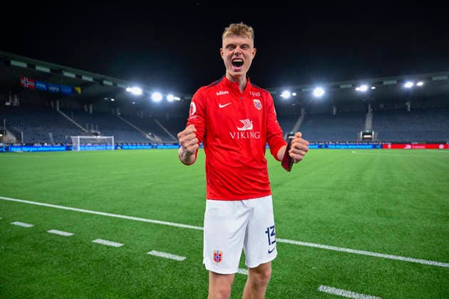 U21 European Championship Qualifier: Norway vs. Bosnia and Herzegovina, Stavanger, September 29, 2026. Rasmus Holten after the U21 European Championship qualifier between Norway and Bosnia and Herzegovina at Lyse Arena in Stavanger. Photo by Carina Johansen, NTB, Stavanger, Norway. EDITORIAL USE ONLY. RESTRICTED USE BY BETTING COMPANIES  Copyright: xCarinaxJohansenx xNTBx
