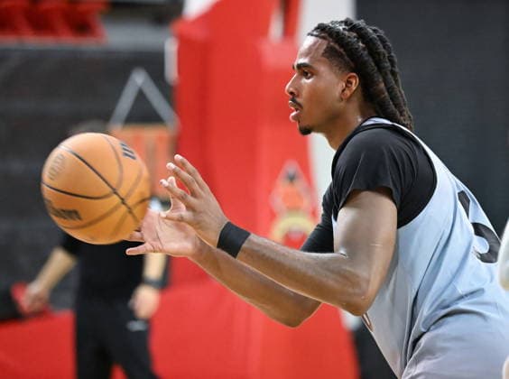 September 29, 2026, Quebec, Qc, Canada: Toronto Raptors Collin Murray-Boyles during basketball training camp action in Quebec City, Tuesday, Sept. 29, 2026 Canada News - September 29, 2026  - ZUMAc35_ 20260929_zaf_c35_067 Copyright: xJacquesxBoissinotx