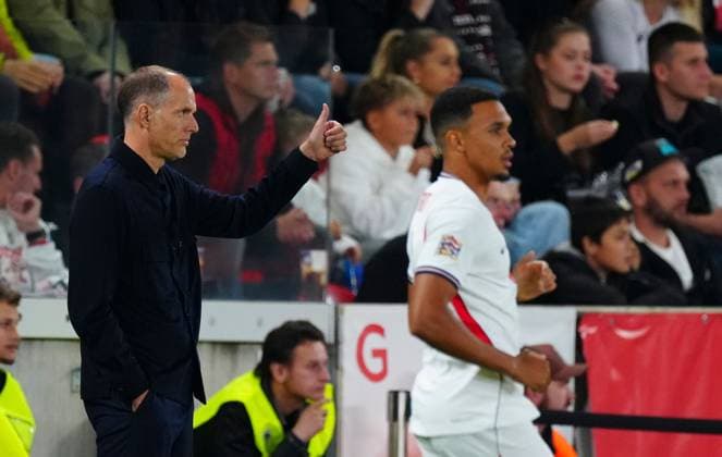 Thomas Tuchel, Manager Head Coach of England and Trent Alexander-Arnold of England Czechia v England, UEFA Nations League, Football, Fortuna Arena, Prague, Czechia - 29 Sep 2026Prague Fortuna Arena Czech Republic  Copyright: xJavierxGarcia Shutterstockx 17175831w