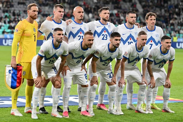 LJUBLJANA, SLOVENIA - SEPTEMBER 29: Team Slovenia before the UEFA Nations League, League B Group B1, match between Slovenia and North Macedonia at Stadion Stozice, Ljubljana on September 29, 2026 in Ljubljana, Slovenia. (Photo by Igor Kupljenik Sports Press Photo). Copyright: xIgorxKupljenikx xSPPx Sportspressphoto_SPR242619