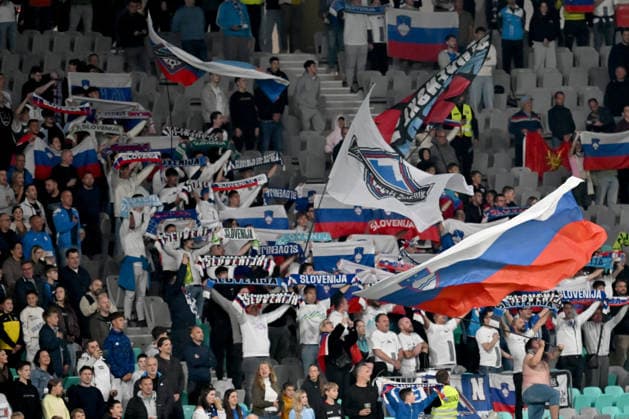 LJUBLJANA, SLOVENIA - SEPTEMBER 29: Fans of Slovenia before the UEFA Nations League, League B Group B1, match between Slovenia and North Macedonia at Stadion Stozice, Ljubljana on September 29, 2026 in Ljubljana, Slovenia. (Photo by Igor Kupljenik Sports Press Photo). Copyright: xIgorxKupljenikx xSPPx Sportspressphoto_SPR242626