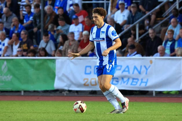 September 29, 2026, Germany, Soccer, Friendly Match, 2. Bundesliga, Matchday, 2026–2027 Season, Ernst Reuter Stadium, Berlin, Hertha03 Zehlendorf vs. Hertha BSC Selim Telib Hertha BSC Berlin 47 2nd Division DFB DFL regulations prohibit any use of photographs as image sequences and or quasi-video nordphoto GmbH Engler Berlin Ernst Reuter Stadium Berlin Germany Copyright: xNordphotox xEnglerx