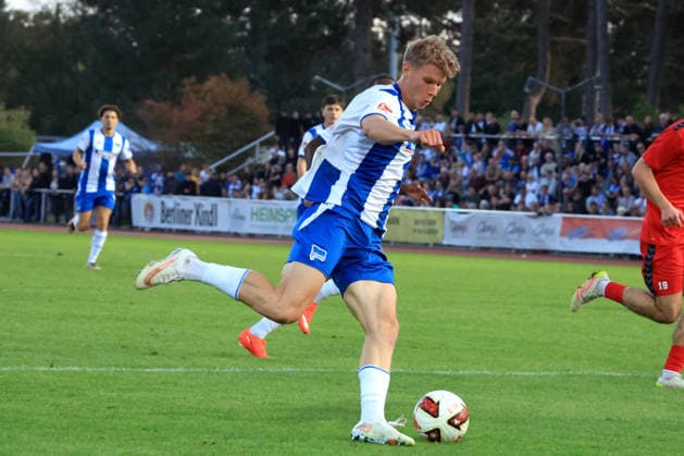 September 29, 2026, Germany, Soccer, Friendly Match, 2. Bundesliga, Matchday, 2026–2027 Season, Ernst Reuter Stadium, Berlin, Hertha03 Zehlendorf vs. Hertha BSC Selim Telib Hertha BSC Berlin 47 2 League DFB DFL regulations prohibit any use of photographs as image sequences and or quasi-video nordphoto GmbH Engler Berlin Ernst Reuter Stadium Berlin Germany Copyright: xNordphotox xEnglerx