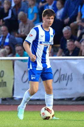September 29, 2026, Germany, Soccer, Friendly Match, 2. Bundesliga, Matchday, 2026–2027 Season, Ernst Reuter Stadium, Berlin, Hertha03 Zehlendorf vs. Hertha BSC, Jerom Diallo, Hertha BSC Berlin, 51, 2. Bundesliga, DFB, DFL regulations prohibit any use of photographs as image sequences and or quasi-video. nordphoto GmbH, Engler, Berlin, Ernst Reuter Stadium, Berlin, Germany Copyright: xNordphotox xEnglerx