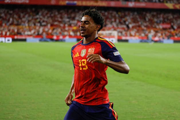NED: Spain v Croatia. UEFA Nations League. Matchday 2. Lamine Yamal of Spain during Spain v Croatia UEFA Nations League match at La Cartuja Stadium on September 29, 2026 in Sevilla, Spain. kpng Copyright: xAntonioxPozox xPRESSINPHOTOx AP_2627_ESP_CRO_001