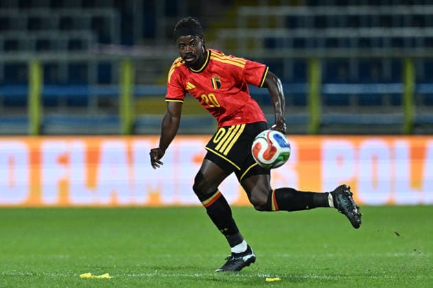 260924 Belgium U21, U 21 vs Wales U21 Richie Sagrado (20) of Belgium pictured during a soccer game between the Under 21 national teams of Belgium and Wales on matchday 11 in group I in the qualifying of the UEFA Under 21 Championship , on Tuesday 29 September 2026 in Westerlo , Belgium .(Photo by David Catry Isosport) Westerlo Belgium  Copyright: xDavidxCatryx 20260929DC2_5624