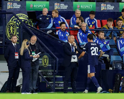 29.09.2026: Scotland v Switzerland: Kieron Bowie of Scotland withdrawn  Copyright: xWilliexVassx NINTCHDBPICT001112143356