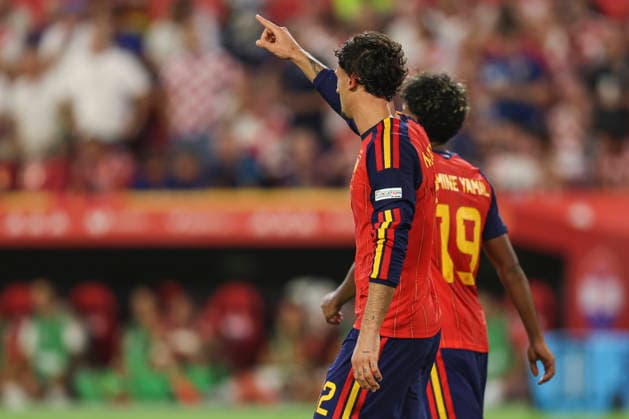 NED: Spain v Croatia. UEFA Nations League. Matchday 2. Marc Pubill of Spain during Spain v Croatia UEFA Nations League match at La Cartuja Stadium on September 29, 2026 in Sevilla, Spain. kpng Copyright: xAntonioxPozox xPRESSINPHOTOx AP_2627_ESP_CRO_012