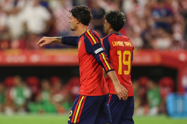 NED: Spain v Croatia. UEFA Nations League. Matchday 2. Marc Pubill of Spain during Spain v Croatia UEFA Nations League match at La Cartuja Stadium on September 29, 2026 in Sevilla, Spain. kpng Copyright: xAntonioxPozox xPRESSINPHOTOx AP_2627_ESP_CRO_013
