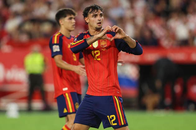 NED: Spain v Croatia. UEFA Nations League. Matchday 2. Marc Pubill of Spain during Spain v Croatia UEFA Nations League match at La Cartuja Stadium on September 29, 2026 in Sevilla, Spain. kpng Copyright: xAntonioxPozox xPRESSINPHOTOx AP_2627_ESP_CRO_019