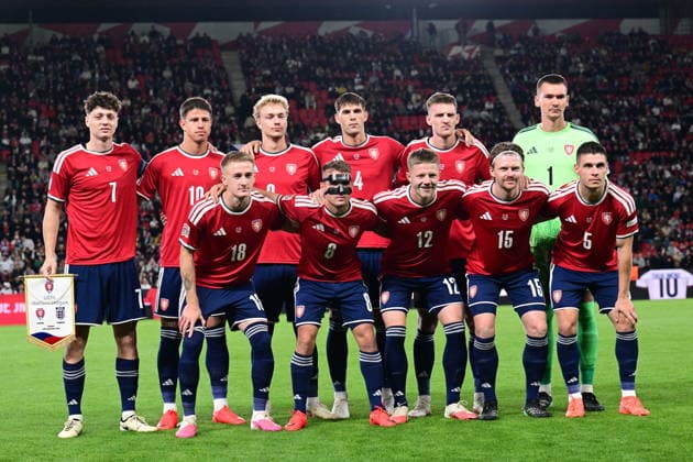 Czech soccer team before the UEFA Nations League, A3 group 2nd round match Czech Republic vs England, on September 29, 2026, in Prague, Czech Republic. (CTKxPhoto MichalxKamaryt) CTKPhotoP2026092908722  CTKPhotoP2026092908722