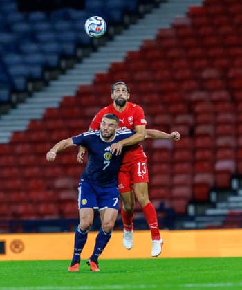 29.09.2026 Scotland v Switzerland, UEFA Nations League, League Stage : Ricardo Rodriguez and John McGinn  Copyright: xKennyxRamsay.Scotlandx NINTCHDBPICT001112146121