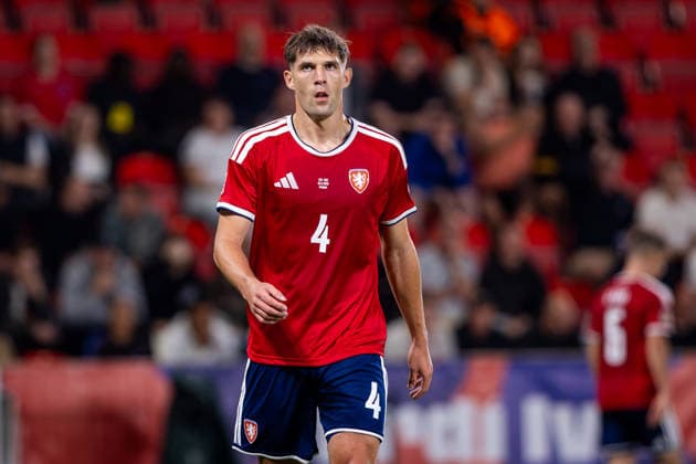 CZECHIA - ENGLAND Robin Hranac of Czechia and TSG 1899 Hoffenheim during UEFA Nations League - League A - Group A3 - Matchday 2 - football match between Czechia and England. Fortuna Arena, Eden, Stadion, Prague, Czechia September 29, 2026. Photo by Branislav Racko Copyright: xx 080A6162