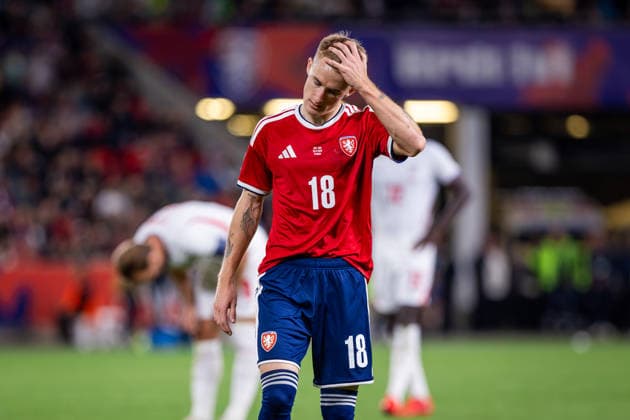 CZECHIA - ENGLAND Matej Radosta of Czechia and FK Teplice during UEFA Nations League - League A - Group A3 - Matchday 2 - football match between Czechia and England. Fortuna Arena, Eden, Stadion, Prague, Czechia September 29, 2026. Photo by Branislav Racko Copyright: xx 080A6229