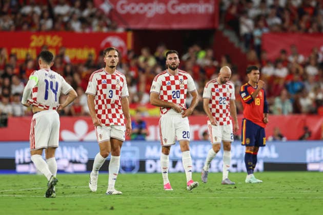NED: Spain v Croatia. UEFA Nations League. Matchday 2. Dion Beljo of Croacia during Spain v Croatia UEFA Nations League match at La Cartuja Stadium on September 29, 2026 in Sevilla, Spain. kpng Copyright: xAntonioxPozox xPRESSINPHOTOx AP_2627_ESP_CRO_027