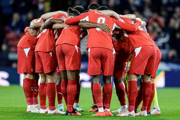 Scotland v Switzerland UEFA Nations League Team of Switzerland during the UEFA Nations League Group B1 match at Barclays Hampden, Glasgow 29 09 2026 UK Newspapers OUT Copyright: xJamiexJohnstonx FIL-24011-0095