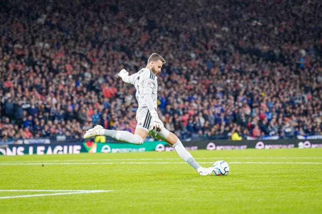 Soccer: UEFA Nations League 2026–2027, Matchday 2: Scotland vs. Switzerland at Hampden Park, Glasgow; Angus Gunn (Scotland), 1 Copyright: xJOERANxSTEINSIEKx