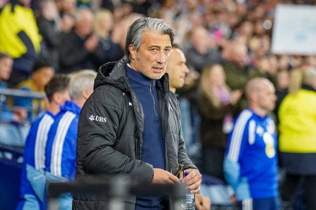 Soccer: UEFA Nations League 2026–2027, Matchday 2: Scotland vs. Switzerland at Hampden Park, Glasgow; Murat Yakin (Switzerland), Coach: Facial Expressions, Emotions Copyright: xJOERANxSTEINSIEKx