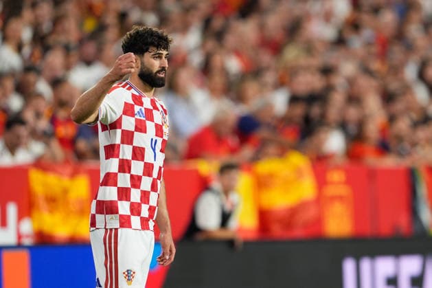 September 29, 2026, Sevilla, Sevilla, Spain: Josko Gvardiol of Croatia gestures during the UEFA Nations League 2026 27 group phase match between Spain and Croatia at Ramon Sanchez-Pizjuan stadium on September 29, 2026, in Sevilla, Spain. Spain V Croatia - UEFA Nations League 2026 27 Group A3 MD2  - ZUMAa181 20260929_zaa_a181_084 Copyright: xJoaquinxCorcherox