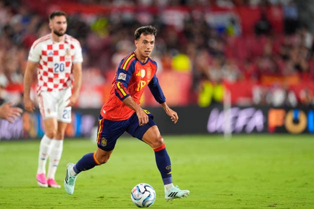 September 29, 2026, Sevilla, Sevilla, Spain: Martin Zubimendi of Spain runs with the ball during the UEFA Nations League 2026 27 group phase match between Spain and Croatia at Ramon Sanchez-Pizjuan stadium on September 29, 2026, in Sevilla, Spain. Sevilla Spain - ZUMAa181 20260929_zaa_a181_087 Copyright: xJoaquinxCorcherox
