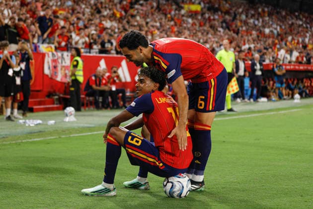 NED: Spain v Croatia. UEFA Nations League. Matchday 2. Lamine Yamal of Spain during Spain v Croatia UEFA Nations League match at La Cartuja Stadium on September 29, 2026 in Sevilla, Spain. kpng Copyright: xAntonioxPozox xPRESSINPHOTOx AP_2627_ESP_CRO_036