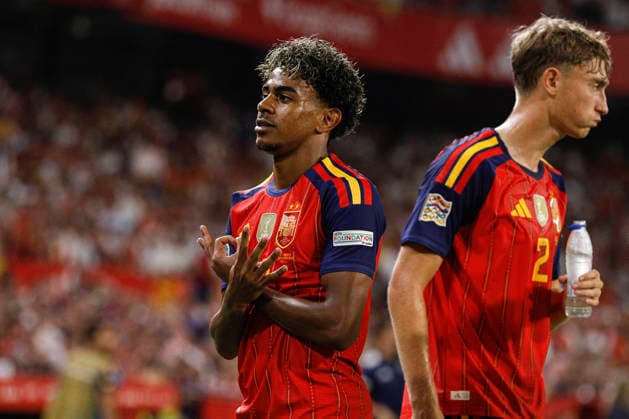 NED: Spain v Croatia. UEFA Nations League. Matchday 2. Lamine Yamal of Spain during Spain v Croatia UEFA Nations League match at La Cartuja Stadium on September 29, 2026 in Sevilla, Spain. kpng Copyright: xAntonioxPozox xPRESSINPHOTOx AP_2627_ESP_CRO_039