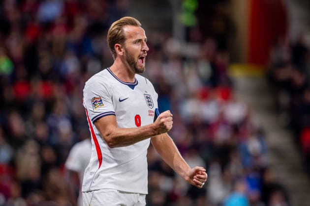 CZECHIA - ENGLAND Harry Kane of England and Bayern Munich celebrates a goal during UEFA Nations League - League A - Group A3 - Matchday 2 - football match between Czechia and England. Fortuna Arena, Eden, Stadion, Prague, Czechia September 29, 2026. Photo by Branislav Racko Copyright: xx 080A7351