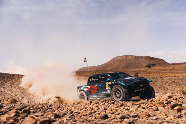 W2RC - RALLYE DU MAROC 2026 240 FERREIRA Joao (por), PALMEIRO Filipe (por), Toyota Hilux IMT Evo, Toyota Gazoo Racing SA, FIA W2RC, ULT T1+, action during the Stage 1 of the Rallye du Maroc 2026, 4th round of the 2026 WR2C Championship from September 29, 2026 between Agadir and Zagora, Morocco - AgadirMorocco  Copyright: xDamienxSaulnierx