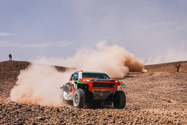 W2RC - RALLYE DU MAROC 2026 201 AL RAJHI Yazeed (ksa), ZENZ Dennis (ger), Toyota Hilux GR, Overdrive Racing, FIA W2RC, ULT T1+, action during the Stage 1 of the Rallye du Maroc 2026, 4th round of the 2026 WR2C Championship from September 29, 2026 between Agadir and Zagora, Morocco - AgadirMorocco  Copyright: xDamienxSaulnierx