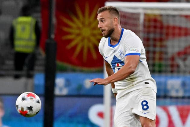 LJUBLJANA, SLOVENIA - SEPTEMBER 29: Sandi Lovric of Slovenia in action during the UEFA Nations League, League B Group B1, match between Slovenia and North Macedonia at Stadion Stozice, Ljubljana on September 29, 2026 in Ljubljana, Slovenia. (Photo by Igor Kupljenik Sports Press Photo). Copyright: xIgorxKupljenikx xSPPx Sportspressphoto_SPR242873