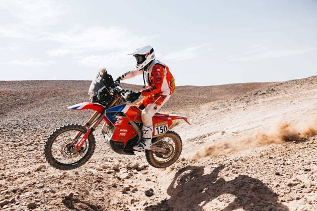 W2RC - RALLYE DU MAROC 2026 150 CARABALLO Omar (pur), HT Rally Raid, Honda 450 Rally Factory Replica, FIM W2RC, Rally 2, action during the Stage 1 of the Rallye du Maroc 2026, 4th round of the 2026 WR2C Championship from September 29, 2026 between Agadir and Zagora, Morocco - AgadirMorocco  Copyright: xDamienxSaulnierx