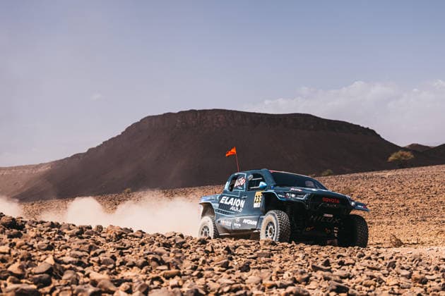 W2RC - RALLYE DU MAROC 2026 233 CAVIGLIASSO Nicolas (arg), PERTEGARINI Valentina (arg), Toyota Hilux, SVR, ULT T1+, action during the Stage 1 of the Rallye du Maroc 2026, 4th round of the 2026 WR2C Championship from September 29, 2026 between Agadir and Zagora, Morocco - AgadirMorocco  Copyright: xDamienxSaulnierx