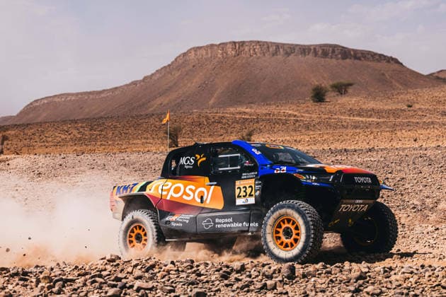W2RC - RALLYE DU MAROC 2026 232 ESTEVE Isidre (esp), VILLALOBOS JosÃ Maria (esp), Toyota Hilux Evo, Repsol Toyota Rally Team, FIA W2RC, ULT T1+, action during the Stage 1 of the Rallye du Maroc 2026, 4th round of the 2026 WR2C Championship from September 29, 2026 between Agadir and Zagora, Morocco - AgadirMorocco  Copyright: xDamienxSaulnierx