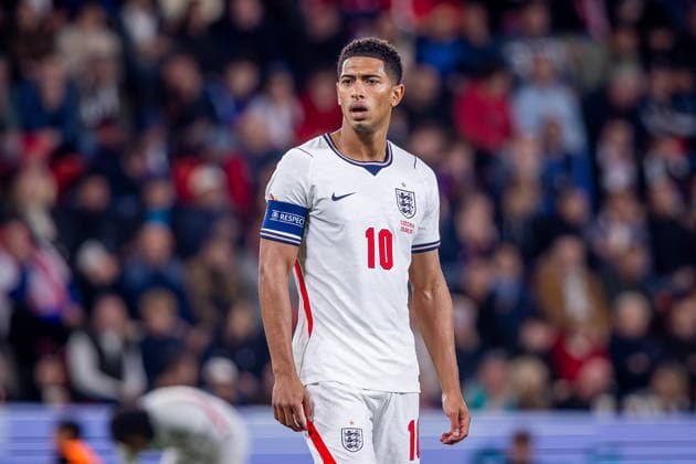 CZECHIA - ENGLAND Jude Bellingham of England and Real Madrid during UEFA Nations League - League A - Group A3 - Matchday 2 - football match between Czechia and England. Fortuna Arena, Eden, Stadion, Prague, Czechia September 29, 2026. Photo by Branislav Racko Copyright: xx 080A7506