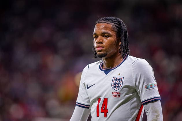 CZECHIA - ENGLAND Rio Ngumoha of England and Liverpool during UEFA Nations League - League A - Group A3 - Matchday 2 - football match between Czechia and England. Fortuna Arena, Eden, Stadion, Prague, Czechia September 29, 2026. Photo by Branislav Racko Copyright: xx 080A7836