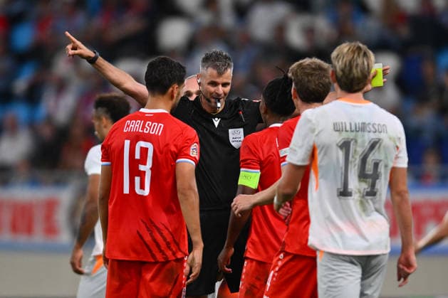 Luxembourg vs Iceland, UEFA NATIONS LEAGUE Enea Jorgji reacts during the UEFA NATIONS LEAGUE game between Luxembourg and Iceland, on Stade de Luxembourg in Luxembourg, September 29, 2026. Alex NICODIM Imago Images Copyright: xAlexxNicodimx