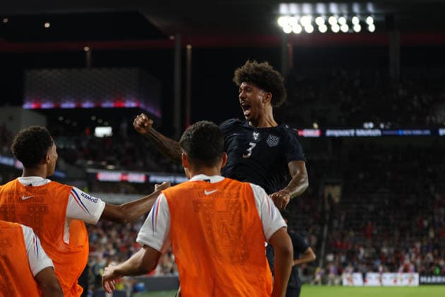 September 29, 2026, St. Louis, Missouri, USA: ST. LOUIS, MO - SEPTEMBER 29: CHRIS RICHARDS of the USA MEN S national team, Nationalteam celebrates after scoring during an International Friendly, Länderspiel, Nationalmannschaft against Chile at Energizer Park in St. Louis, Missouri, on September 29, 2026. St. Louis USA - ZUMAn332 20260929_zsp_n332_034 Copyright: xTaylorxNickersonx