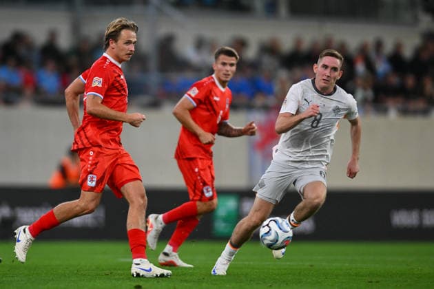 Luxembourg vs Iceland, UEFA NATIONS LEAGUE Mathias Olesen reacts during the UEFA NATIONS LEAGUE game between Luxembourg and Iceland, on Stade de Luxembourg in Luxembourg, September 29, 2026. Alex NICODIM Imago Images Copyright: xAlexxNicodimx