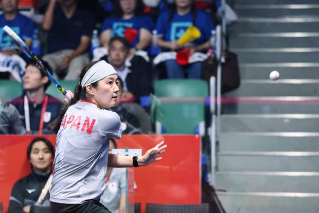 SUGIMOTO Risa (JPN), SEPTEMBER 29, 2026 - Squash : Womens Team at Nagoya Kinjo-Futo Arena during the Asian Games Aichi-Nagoya 2026 in Aichi, Japan. Noxthirdxpartyxsales  aflo_352080868 x