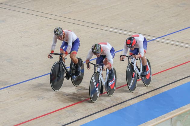 Japan team group, Mannschaftsbild, Totale (JPN), SEPTEMBER 29, 2026 - Cycling Track : Men s Team Sprint Finals For Gold during the Asian Games Aichi-Nagoya 2026 in Shizuoka, Japan. Noxthirdxpartyxsales  aflo_352080477 x