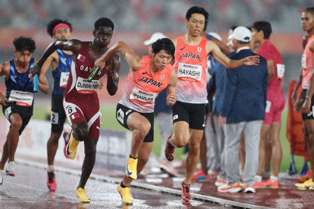 IMAIZUMI Kenki (JPN), SEPTEMBER 29, 2026 - Athletics : Men s 4x400m Relay Final at Nagoya City Mizuho Park Athletic Stadium during the Asian Games Aichi-Nagoya 2026 in Aichi, Japan. Noxthirdxpartyxsales  aflo_352080461 x