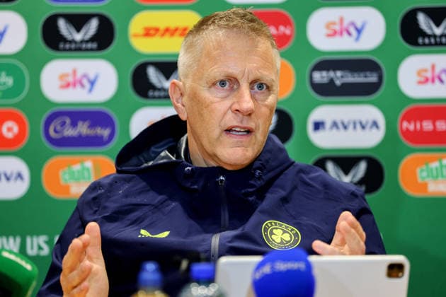 Republic of Ireland press conference, PK, Pressekonferenz FAI HQ, Dublin 30 9 2026 Head Coach Heimir Hallgrimsson Heimir Hallgrimsson 30 9 2026  Copyright: xx RB1_2270