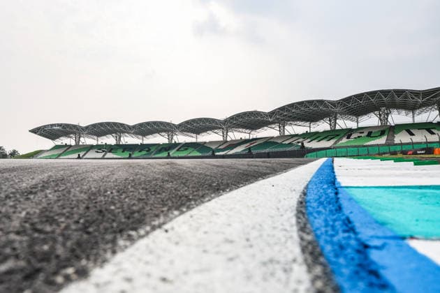 SEPANG, SGR - Sept 30: General view of the main grandstand ahead of the Formula 1 Gulf Air Bahrain Grand Prix on September 30, 2026 held at Sepang International Circuit in Sepang, Malaysia. (Photo by Hazrin Yeob Men Shah Icon Sportswire) AUTO: SEP 30 F1 Bahrain Grand Prix in Malaysia EDITORIAL USE ONLY Icon3782609300166
