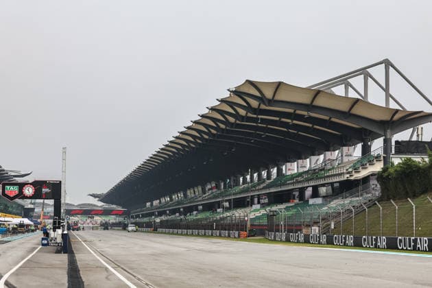 SEPANG, SGR - Sept 30: General view of the main grandstand ahead of the Formula 1 Gulf Air Bahrain Grand Prix on September 30, 2026 held at Sepang International Circuit in Sepang, Malaysia. (Photo by Hazrin Yeob Men Shah Icon Sportswire) AUTO: SEP 30 F1 Bahrain Grand Prix in Malaysia EDITORIAL USE ONLY Icon3782609300491
