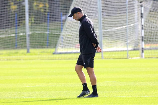 September 30, 2026, Germany, Soccer, 2. Bundesliga, 2026–2027 Season, Sportforum, Hertha BSC, Head Coach Stefan Leitl leading training; Hertha BSC Berlin, 2nd Division; DFB and DFL regulations prohibit any use of photographs as image sequences and or quasi-video; nordphoto GmbH, Engler, Berlin; Sportforum, Berlin, Germany Copyright: xNordphotox xEnglerx