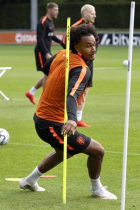 ZEIST - Joshua Zirkzee of the Dutch national team, Nationalteam during a training session in preparation for the Nations League matches against Greece and Serbia. OLAF KRAAK ANP xVIxANPxSportx xxANPxIVx 570865773 originalFilename: 570865773.jpg