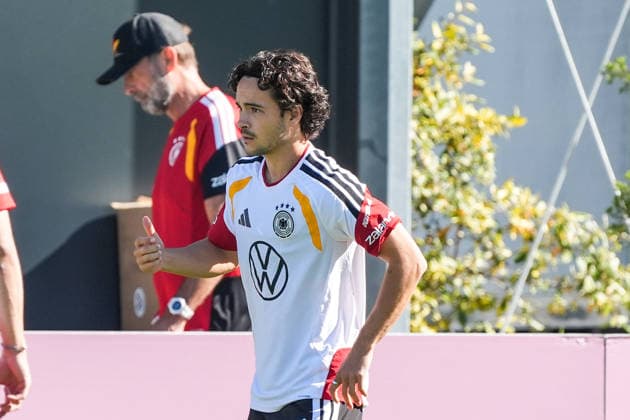 Mika Baur Germany Herzo Base September 30, 2026 German National Team Nations League Preparation, Home Ground, HerzoBase, World of Adidas, Herzogenaurach